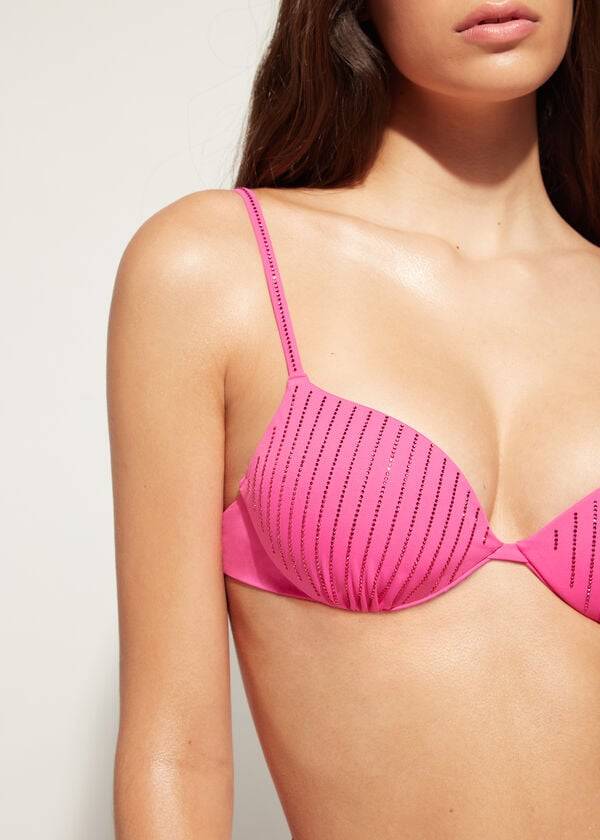 Calzedonia Gewatteerd Push Up Shanghai Bikinitopjes Dames Roze | BE1833HK