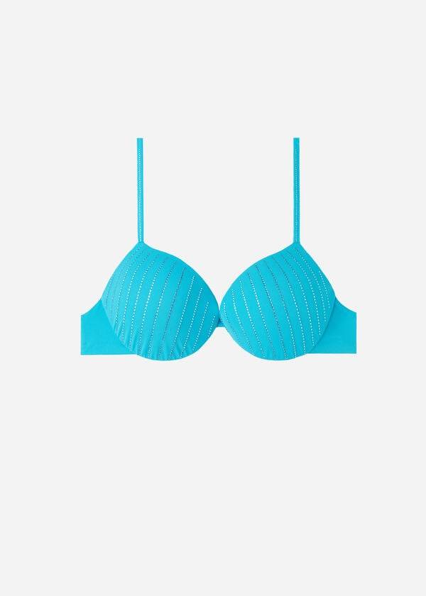 Calzedonia Gewatteerd Push Up Shanghai Bikinitopjes Dames Turquoise | BE1834JJ