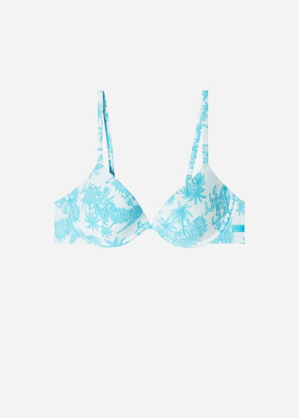 Calzedonia Gewatteerd Push-Up Sorrento Bikinitopjes Dames Blauw | BE1880AP