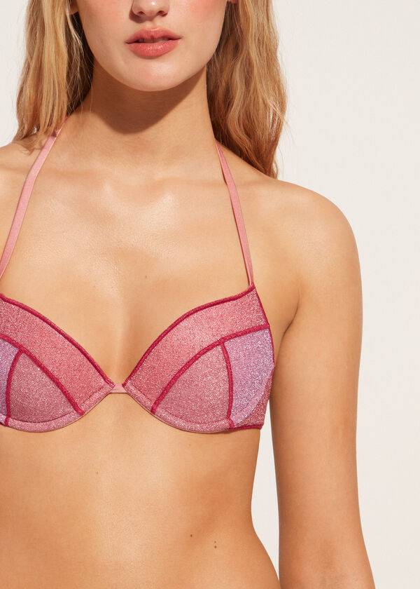 Calzedonia Gewatteerd Push-up Lisbona Bikinitopjes Dames Roze | BE1860JJ