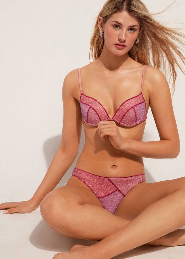 Calzedonia Gewatteerd Push-up Lisbona Bikinitopjes Dames Roze | BE1860JJ