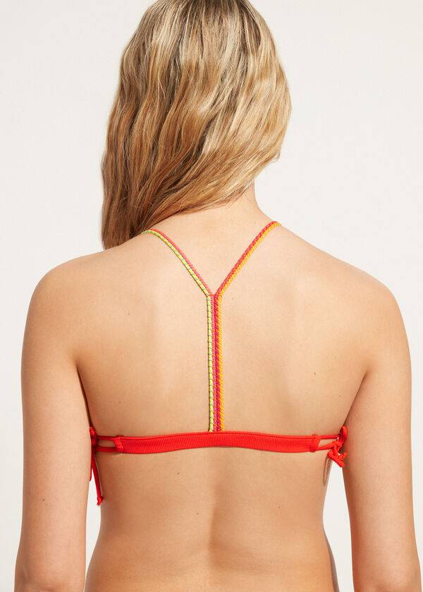 Calzedonia Gewatteerd Triangle Berlino Bikinitopjes Dames Rood | BE1896QZ