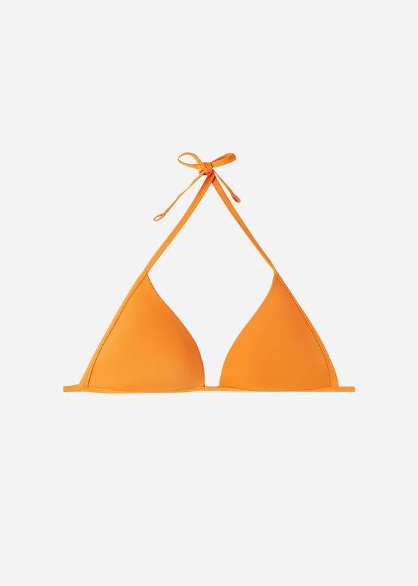 Calzedonia Gewatteerd Triangle Indonesia Eco rise Bikinitopjes Dames Oranje | BE1917CE