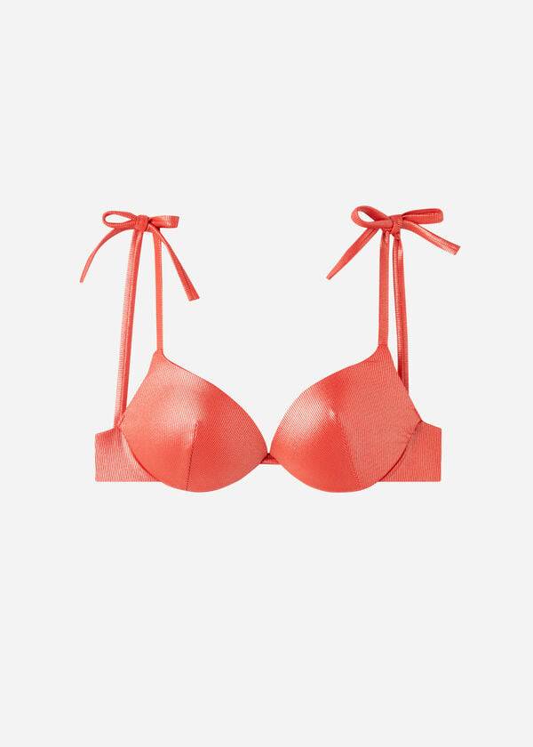 Calzedonia Graduated Gewatteerd Push Up Antigua Bikinitopjes Dames Koraal Oranje | BE1717RW