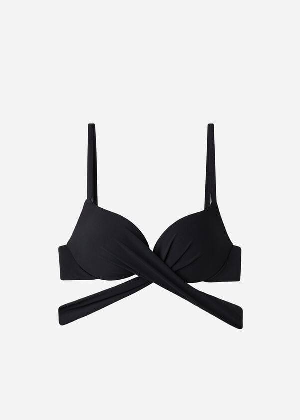 Calzedonia Graduated Gewatteerd Push Up Indonesia Bikinitopjes Dames Zwart | BE1720UT