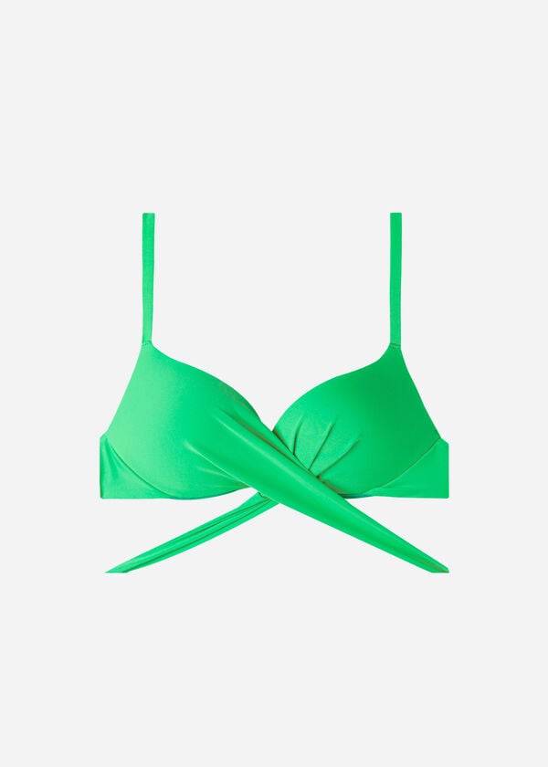 Calzedonia Graduated Gewatteerd Push Up Indonesia Bikinitopjes Dames Groen | BE1721IS