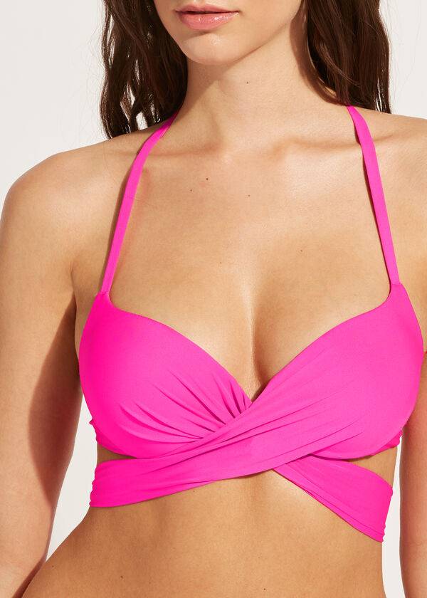 Calzedonia Graduated Gewatteerd Push Up Indonesia Bikinitopjes Dames Roze | BE1722OR