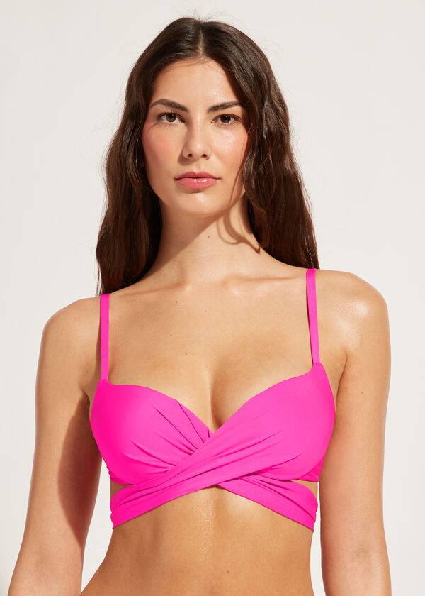 Calzedonia Graduated Gewatteerd Push Up Indonesia Bikinitopjes Dames Roze | BE1722OR