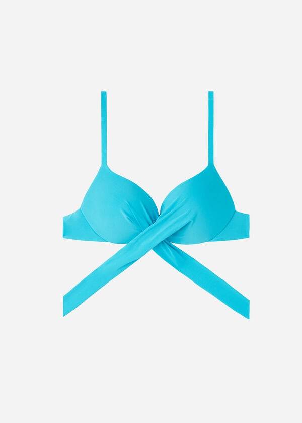 Calzedonia Graduated Gewatteerd Push Up Indonesia Bikinitopjes Dames Turquoise | BE1724AP