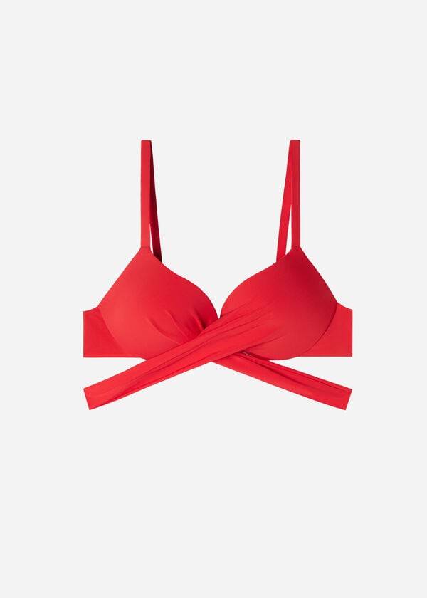 Calzedonia Graduated Gewatteerd Push Up Indonesia Bikinitopjes Dames Rood | BE1725SO