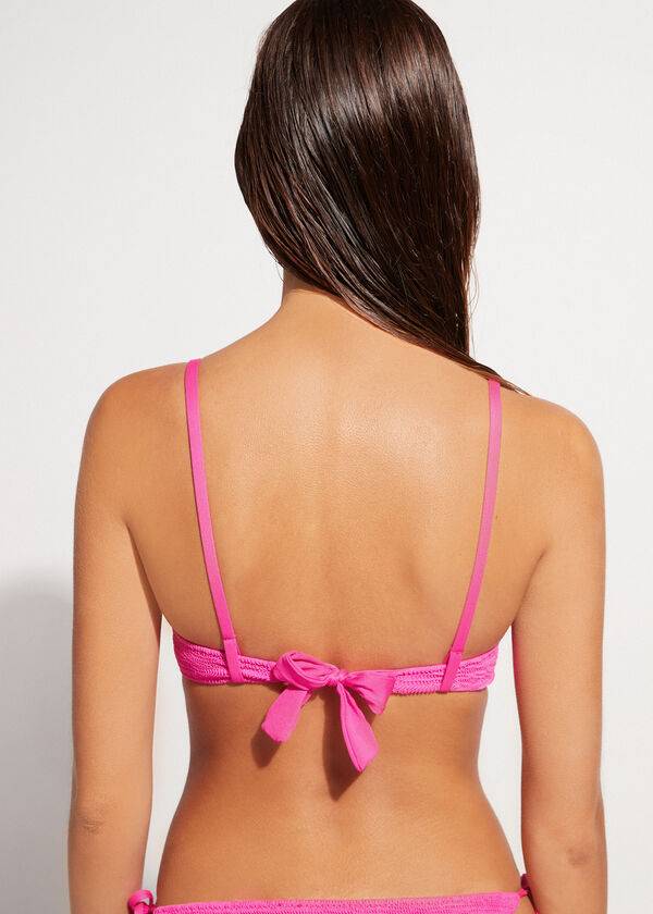 Calzedonia Graduated Gewatteerd Push-Up Miami Bikinitopjes Dames Roze | BE1726DN