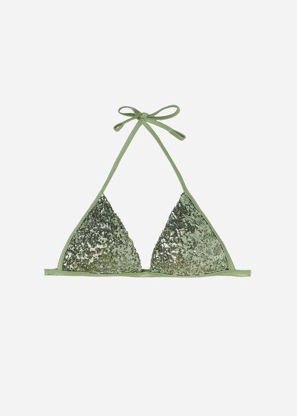 Calzedonia Graduated Gewatteerd Triangle Cannes Bikinitopjes Dames Groen | BE1732LH