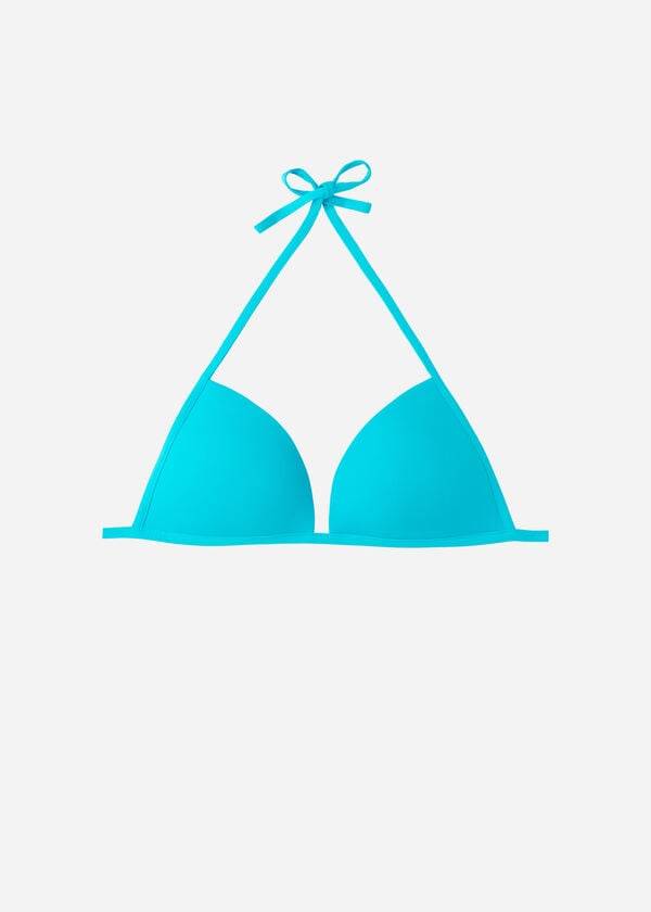 Calzedonia Graduated Soft Gewatteerd Triangle Indonesia Bikinitopjes Dames Turquoise | BE1764NB