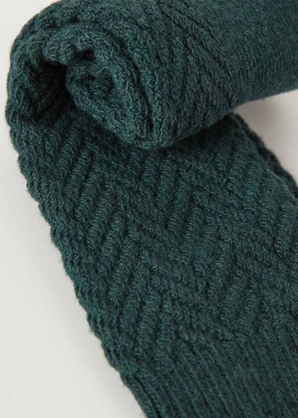 Calzedonia Herringbone Cashmere Kort Sokken Dames Groen | BE2445AP