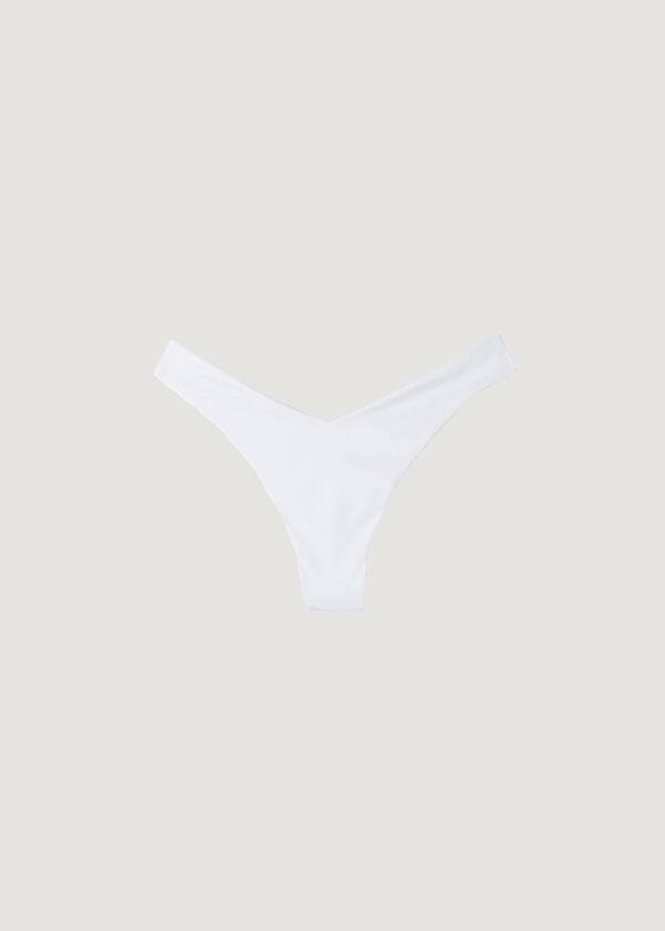 Calzedonia High Cut Brazilian Indonesia Eco Bikinibroekjes Dames Wit | BE1385PQ