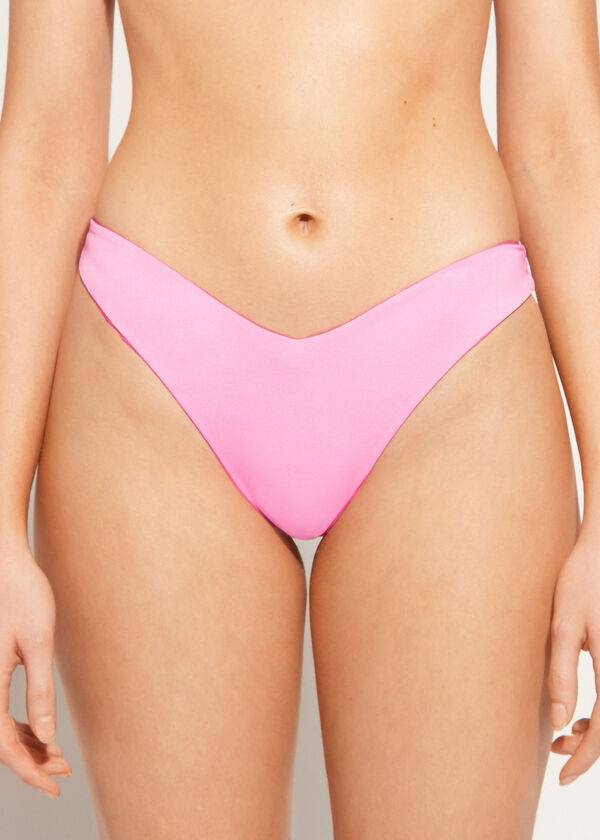 Calzedonia High Cut Brazilian Indonesia Eco Bikinibroekjes Dames Roze | BE1389FM