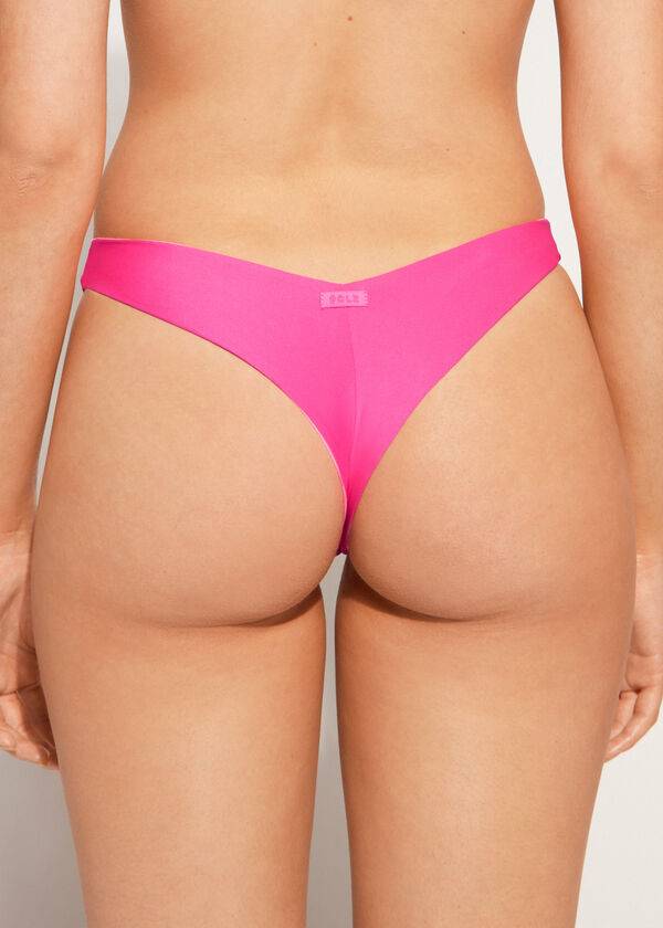 Calzedonia High Cut Brazilian Indonesia Eco Bikinibroekjes Dames Roze | BE1389FM