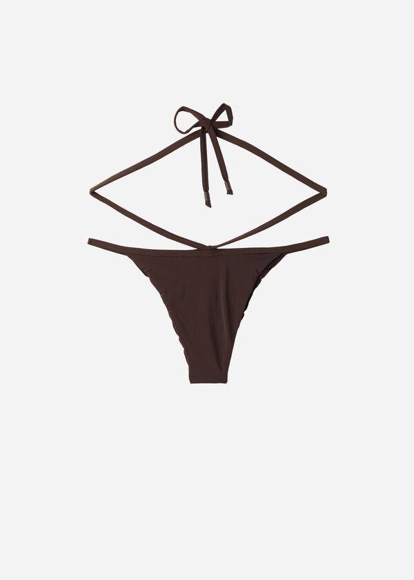 Calzedonia High-Cut Brazilian Islamorada Bikinibroekjes Dames Koffie Bruin | BE1440DN