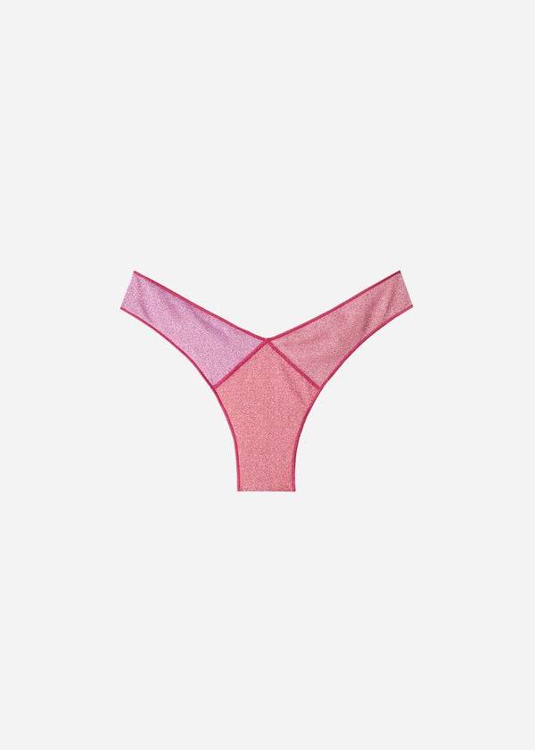 Calzedonia High Cut Brazilian Lamé Lisbona Bikinibroekjes Dames Roze | BE1392JJ