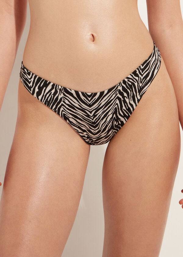 Calzedonia High-Cut Brazilian Nairobi Bikinibroekjes Dames Zwart | BE1449CE