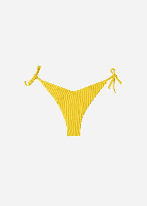 Calzedonia High Cut V-shaped Brazilian New York Bikinibroekjes Dames Geel | BE1400NB