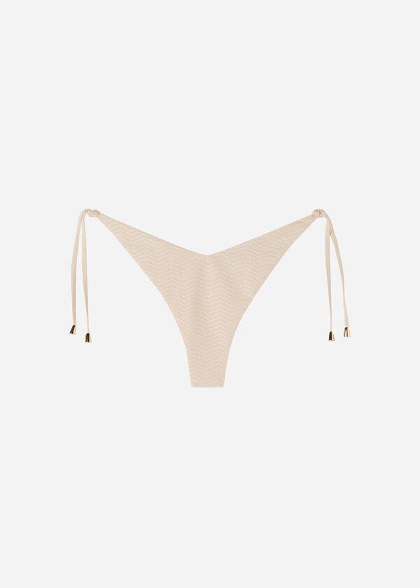 Calzedonia High Cut V-shaped Brazilian The Hamptons Bikinibroekjes Dames Beige | BE1401MA