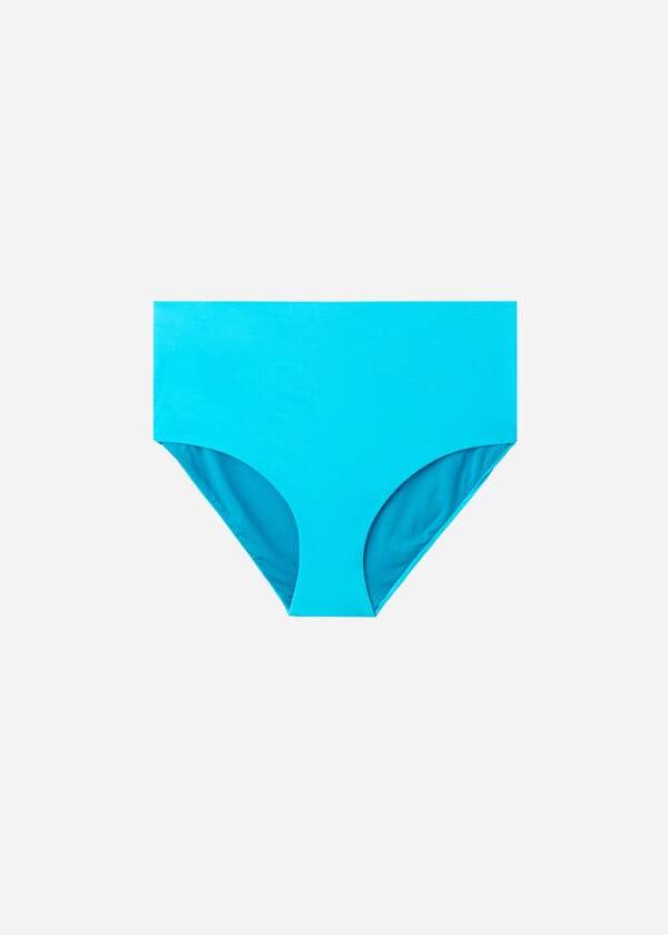 Calzedonia High-Rise Shaping Indonesia Bikinibroekjes Dames Turquoise Groen | BE1452NB