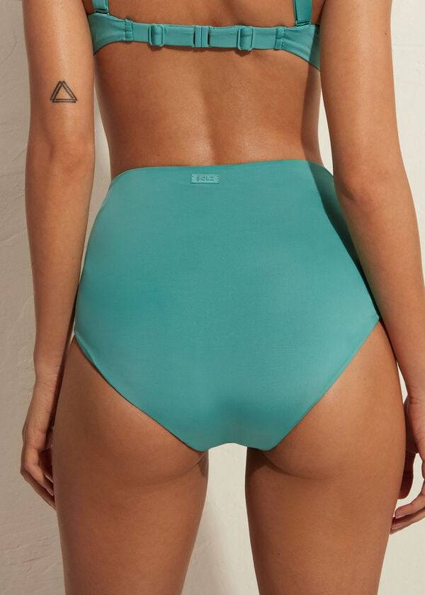 Calzedonia High Shaper Taille Indonesia Eco Bikinibroekjes Dames Turquoise | BE1402QZ