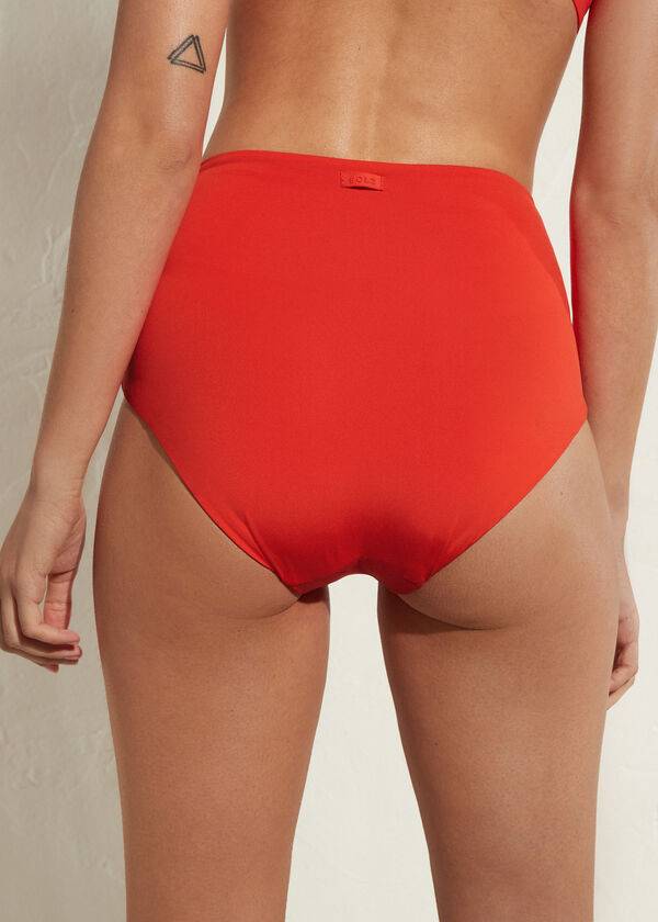 Calzedonia High Shaper Taille Indonesia Eco Bikinibroekjes Dames Rood | BE1405RW