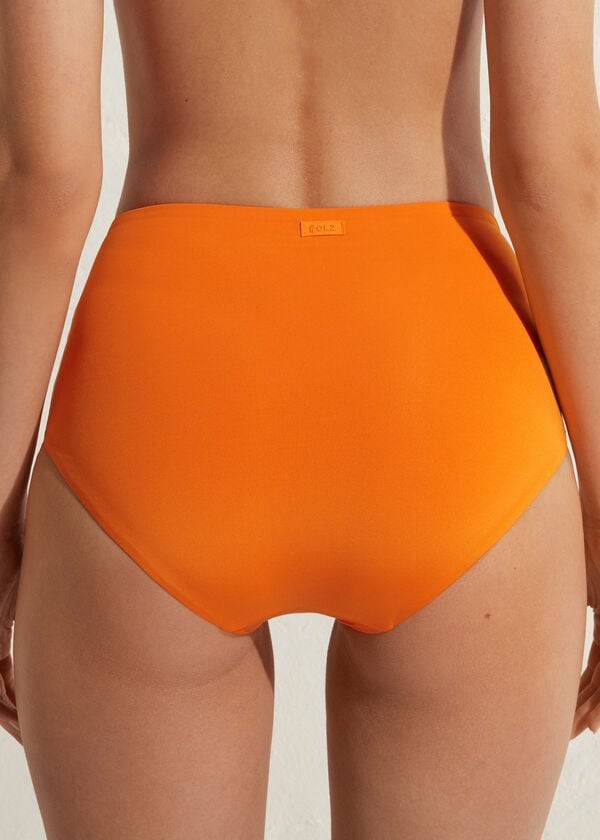 Calzedonia High Shaper Taille Indonesia Eco Bikinibroekjes Dames Oranje | BE1406TV