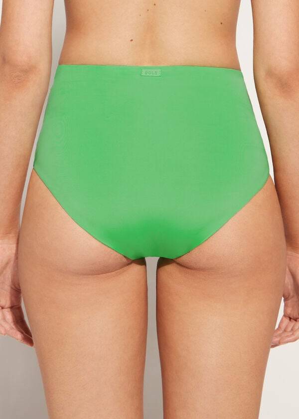 Calzedonia High Shaper Taille Indonesia Eco Bikinibroekjes Dames Groen | BE1408UT