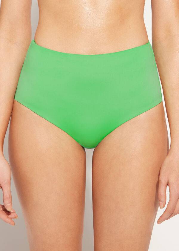 Calzedonia High Shaper Taille Indonesia Eco Bikinibroekjes Dames Groen | BE1408UT