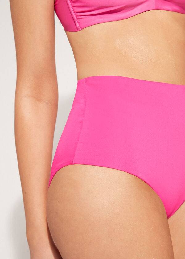 Calzedonia High Shaper Taille Indonesia Eco Bikinibroekjes Dames Roze | BE1409IS