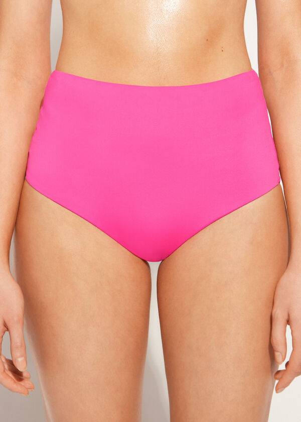 Calzedonia High Shaper Taille Indonesia Eco Bikinibroekjes Dames Roze | BE1409IS