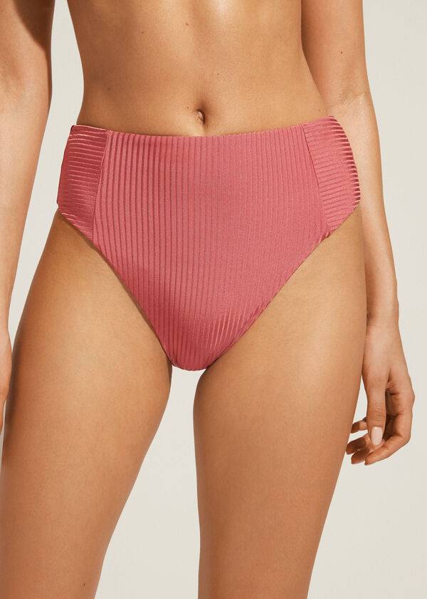 Calzedonia High Taille Biarritz Bikinibroekjes Dames Bruin | BE1417HK