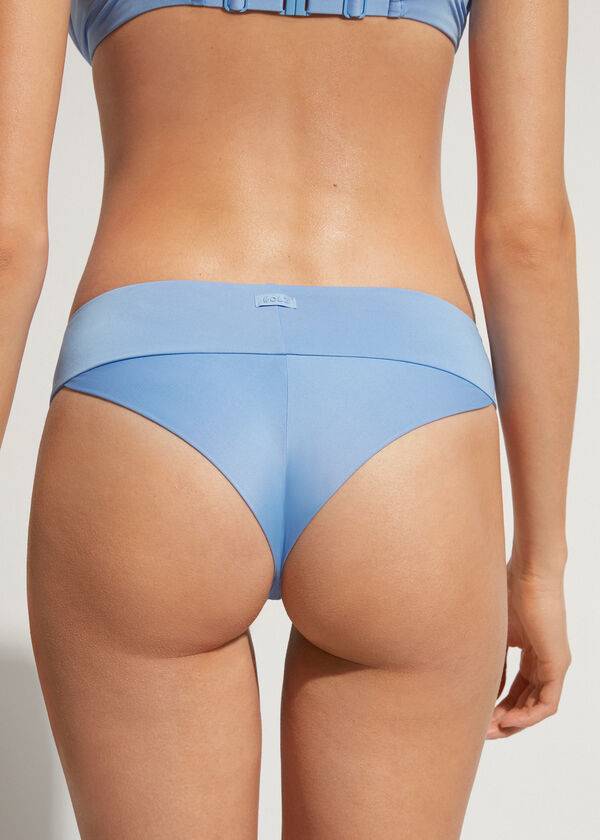 Calzedonia High Taille Brazilian Indonesia Eco Bikinibroekjes Dames Blauw | BE1418JJ