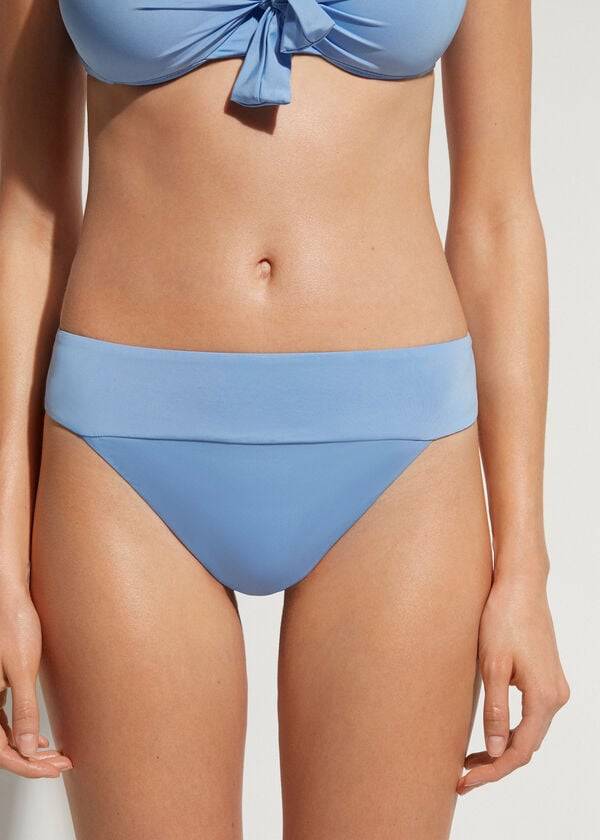 Calzedonia High Taille Brazilian Indonesia Eco Bikinibroekjes Dames Blauw | BE1418JJ