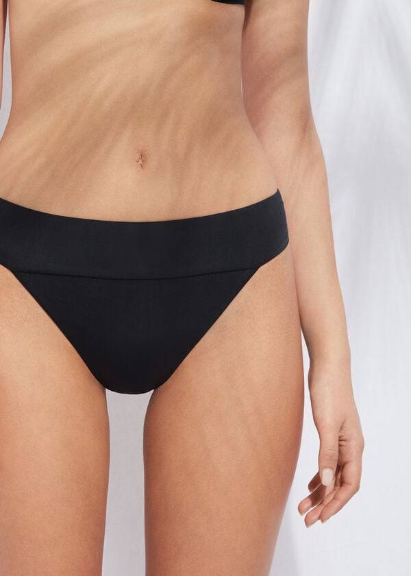 Calzedonia High Taille Brazilian Indonesia Eco Bikinibroekjes Dames Zwart | BE1420LH