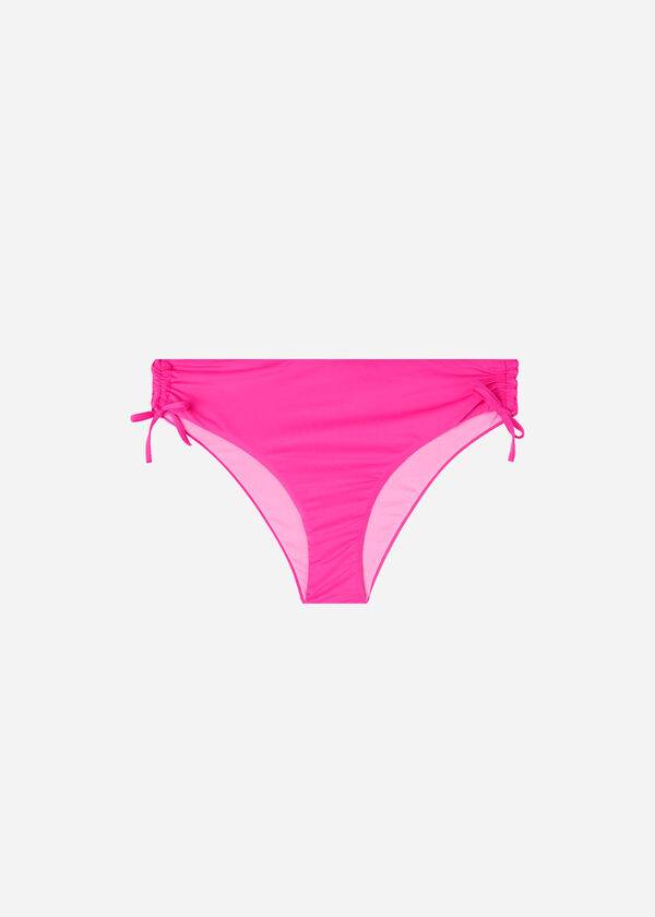 Calzedonia High-Taille Drawstring Indonesia Bikinibroekjes Dames Roze | BE1457RW