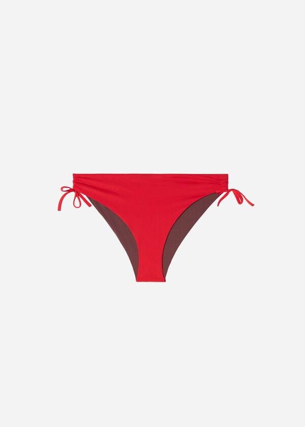 Calzedonia High-Taille Drawstring Indonesia Bikinibroekjes Dames Rood | BE1459YU