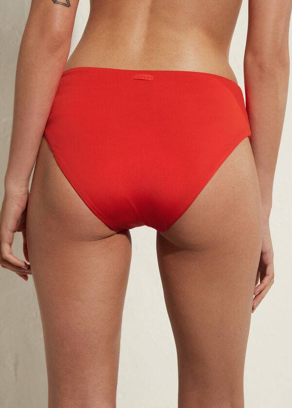 Calzedonia High Taille Indonesia Eco Bikinibroekjes Dames Rood | BE1425BC