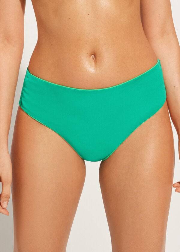 Calzedonia High Taille Indonesia Eco Bikinibroekjes Dames Groen | BE1430EX