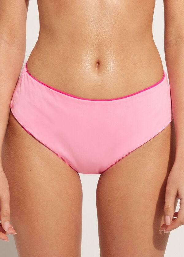 Calzedonia High Taille Indonesia Eco Bikinibroekjes Dames Roze | BE1431RW