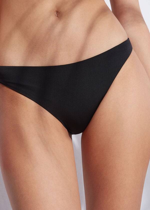 Calzedonia Indonesia Eco Low rise Bikinibroekjes Dames Zwart | BE1473ZG