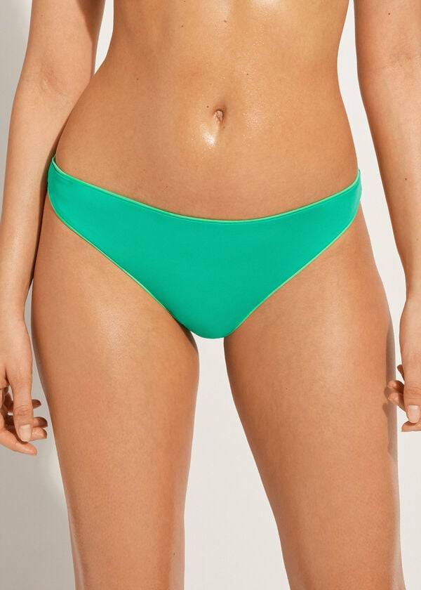 Calzedonia Indonesia Eco Low rise Bikinibroekjes Dames Groen | BE1474XF