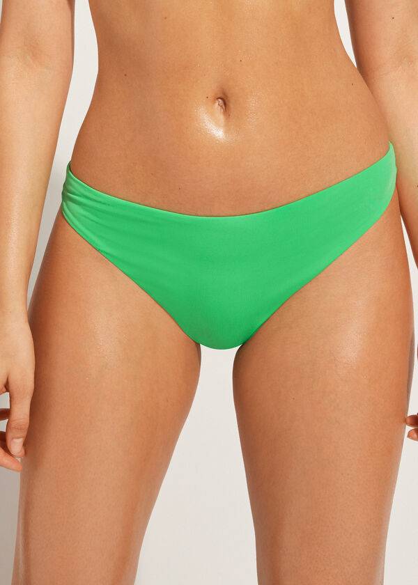 Calzedonia Indonesia Eco Low rise Bikinibroekjes Dames Groen | BE1474XF