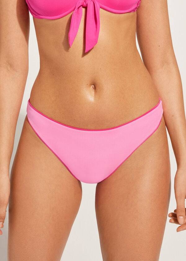 Calzedonia Indonesia Eco Low rise Bikinibroekjes Dames Roze | BE1475CE