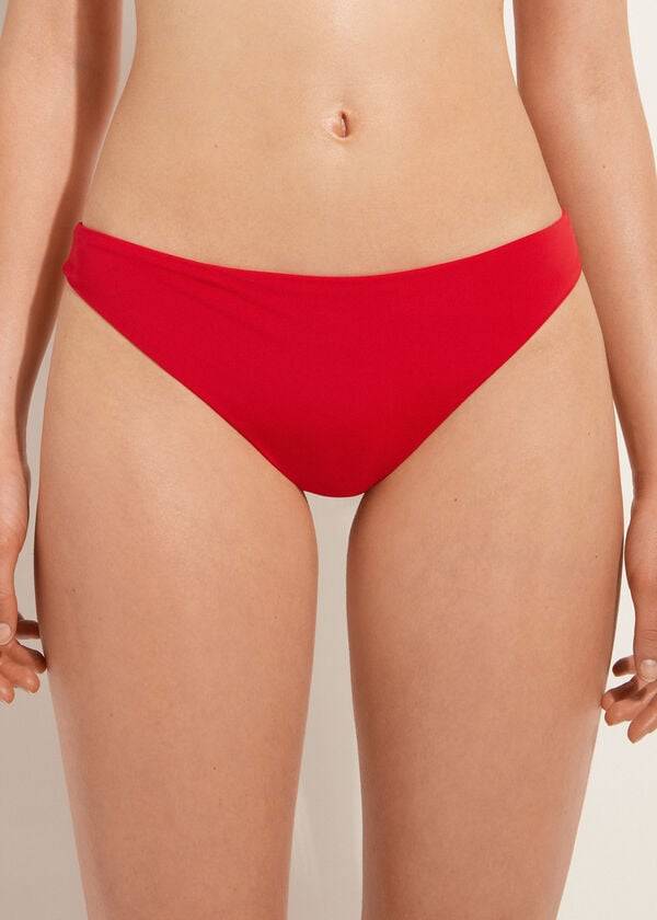 Calzedonia Indonesia Eco Low rise Bikinibroekjes Dames Rood | BE1477BC