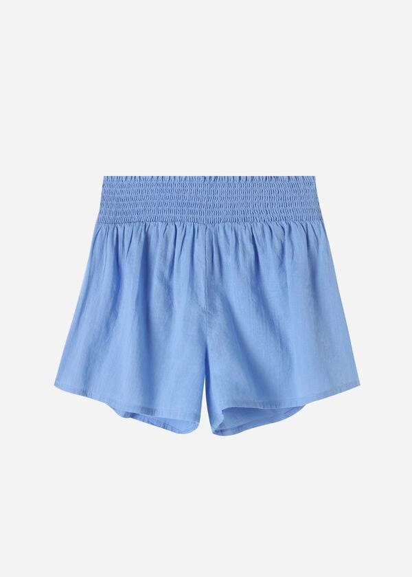 Calzedonia Katoenen Shorts Cover-ups Dames Blauw | BE2118GL