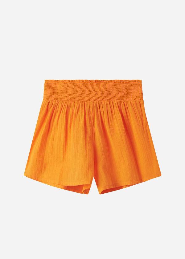 Calzedonia Katoenen Shorts Cover-ups Dames Oranje | BE2121KI